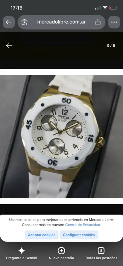 Reloj Invicta Special Edition Blanco y Dorado - miniatura 3