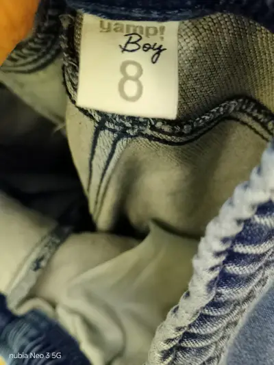 Pack de pantalones para niños color caqui y azul - miniatura 2