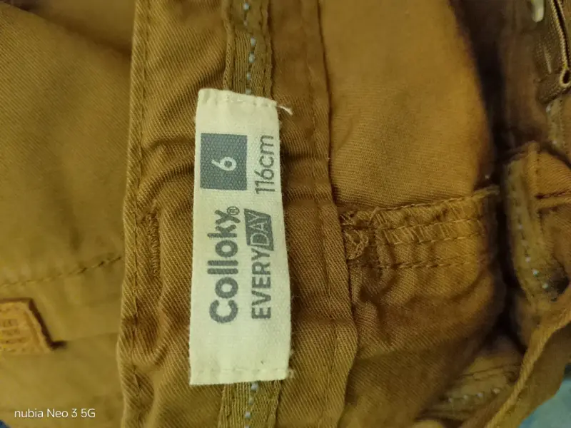 Pack de pantalones para niños color caqui y azul - 3