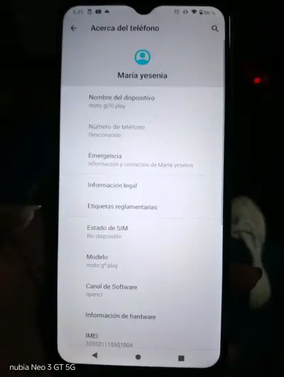 Motorola mog 9 play5G en buen estado - miniatura 5