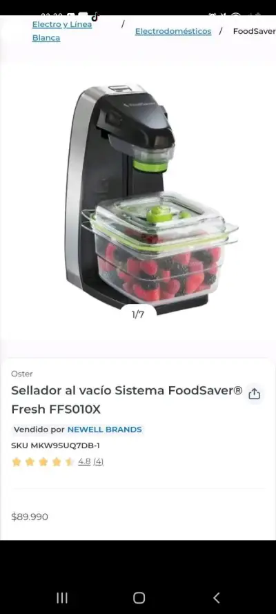 Sellador al vacío FoodSaver sin contenedor - miniatura 2