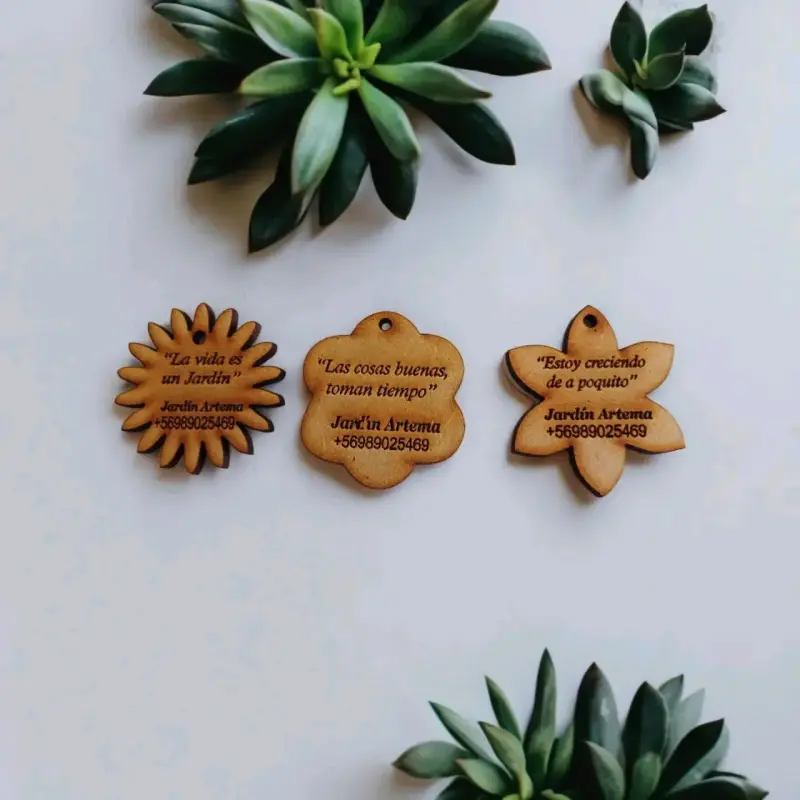 Etiquetas de madera personalizadas para regalos - 4