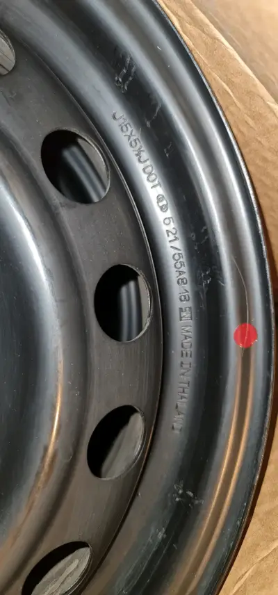 Set de 4 llantas de acero negras 15" para auto - miniatura 6