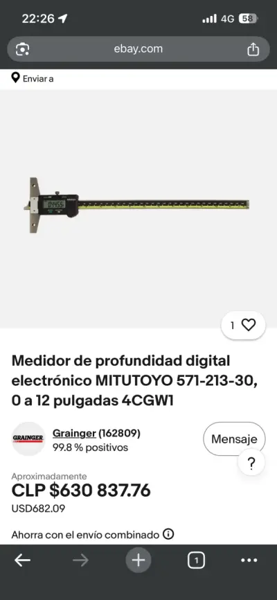 Calibrador digital de precisión 300mm - miniatura 2