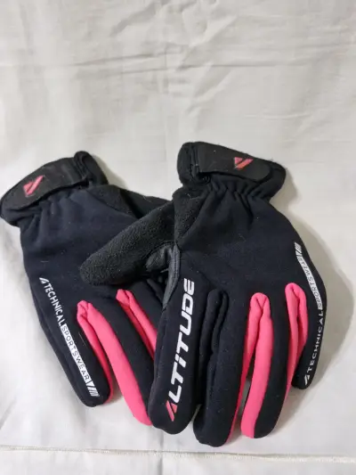 Guantes deportivos Altitude negros y rosados - miniatura 1