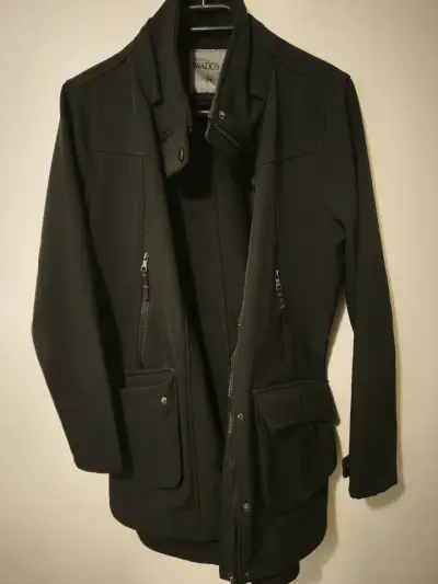 Chaqueta negra de hombre Wados con bolsillos - miniatura 1