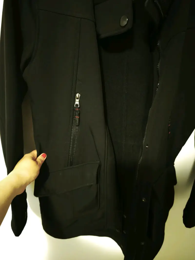 Chaqueta negra de hombre Wados con bolsillos - 2
