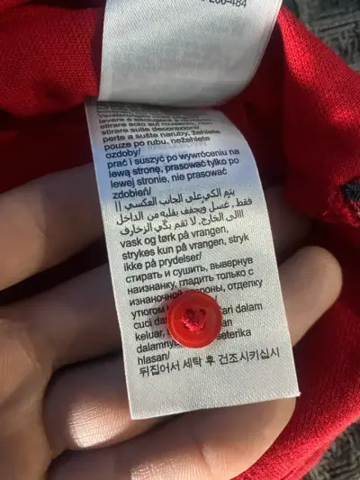 Polera Polo Roja Tommy Hilfiger - miniatura 3
