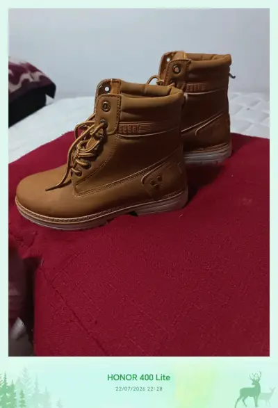 Botines de cuero marrón Dorette talla 39 - miniatura 3