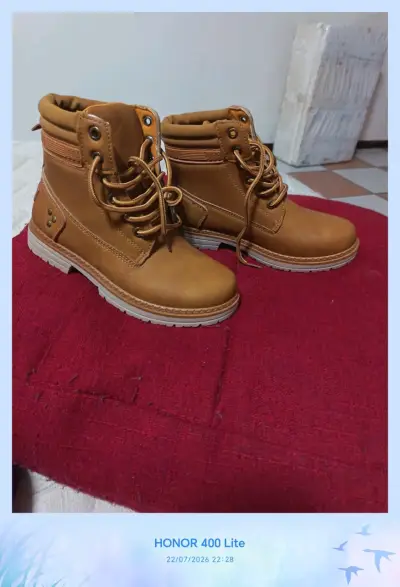 Botines de cuero marrón Dorette talla 39 - miniatura 4