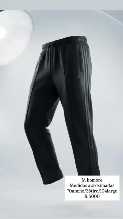 Pantalones deportivos negros Adidas para hombre - miniatura 1