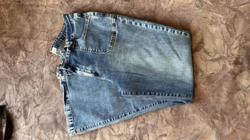 Jeans acampanados de mezclilla azul Wadoss - 4