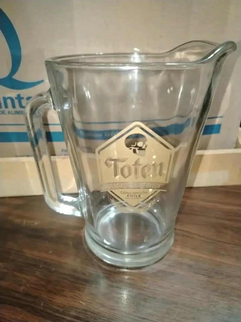 Jarra Cervecera Toten Vidrio Grueso Coleccion - 3