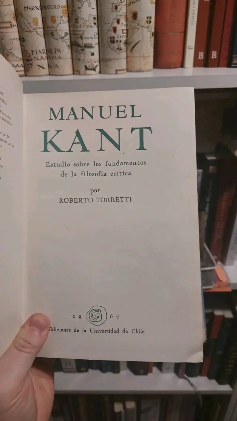 Libro 'Manuel Kant' de Roberto Torretti en buen estado - 2