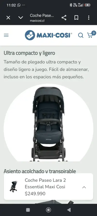 Coche de bebé ultra compacto Maxi-Cosi Lara² - miniatura 3