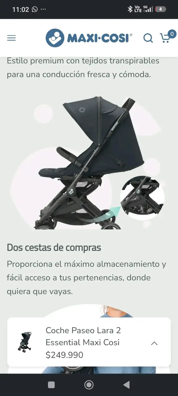Coche de bebé ultra compacto Maxi-Cosi Lara² - 5