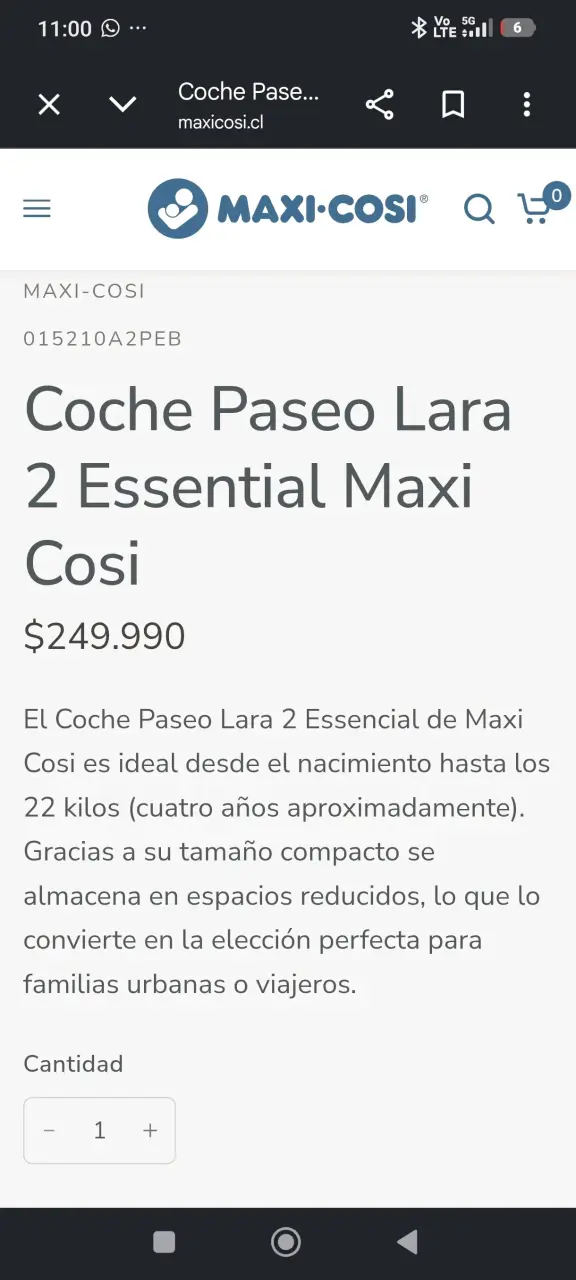 Coche de bebé ultra compacto Maxi-Cosi Lara² - 6