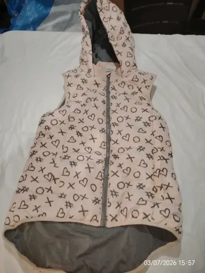 Parka beige con capucha y forro de invierno - miniatura 4