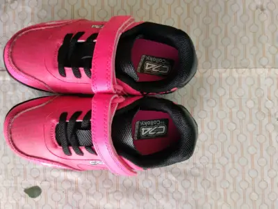 Zapatillas deportivas rosadas para niños colloky - miniatura 1