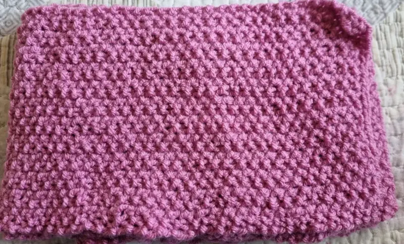 Cuello tejido a mano color morado - 5