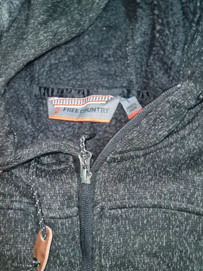 Polerón con capucha gris oscuro para hombre - miniatura 2