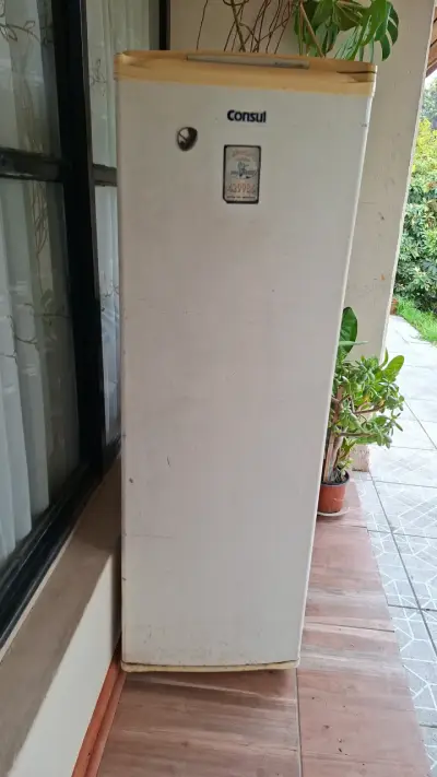 Refrigerador vertical blanco en buen estado - miniatura 3