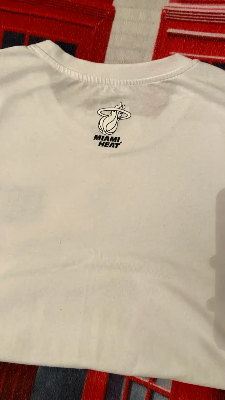 Polera NBA Miami Heat Blanca Exclusiva - 3