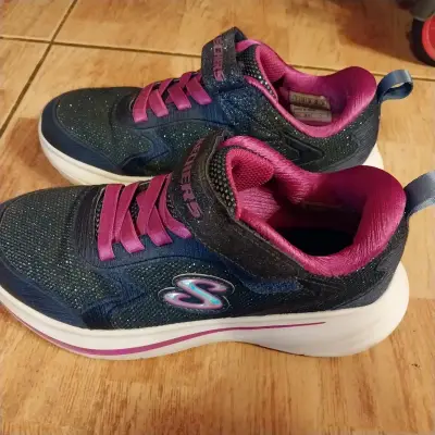 Zapatillas deportivas Skechers para niña azul - miniatura 1