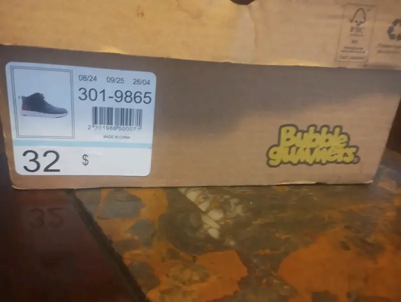 Botines para niños color azul y marró talla 34 - 2