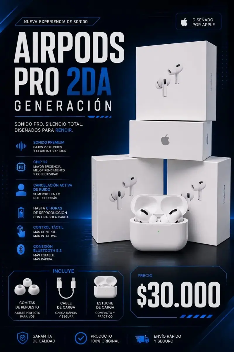 AirPods Pro 2da Generación con Cancelación de Ruido - 1