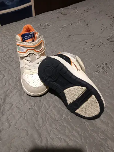 Zapatillas deportivas para niños Colloky blancas - miniatura 1