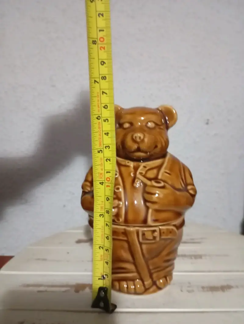 Figura decorativa de oso de cerámica - 4