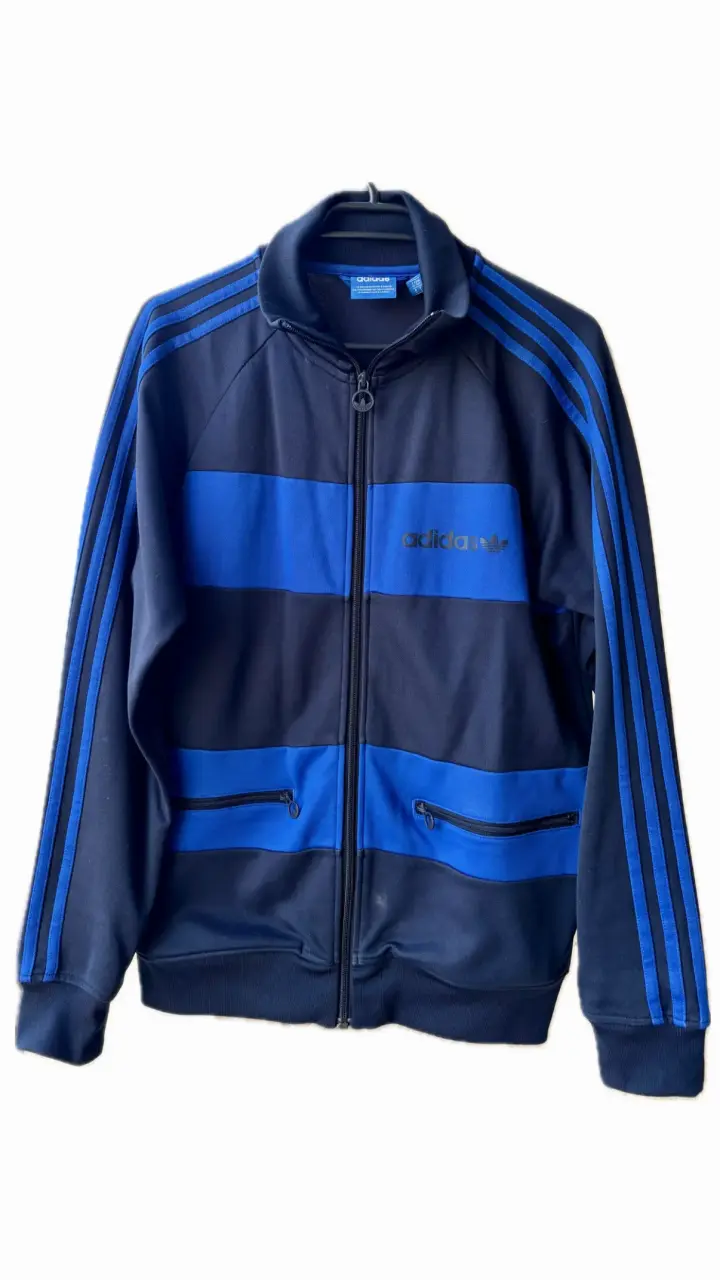 Chaqueta deportiva ADIDAS azul claro y azul marino - 1