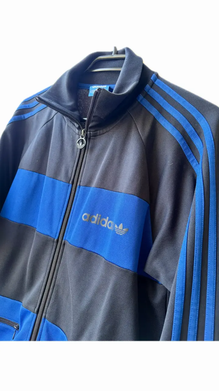 Chaqueta deportiva ADIDAS azul claro y azul marino - 2