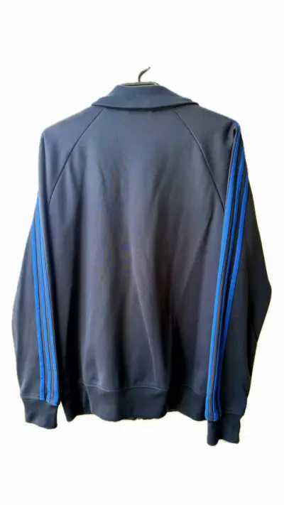 Chaqueta deportiva ADIDAS azul claro y azul marino - miniatura 3