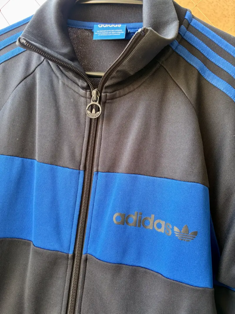 Chaqueta deportiva ADIDAS azul claro y azul marino - 5