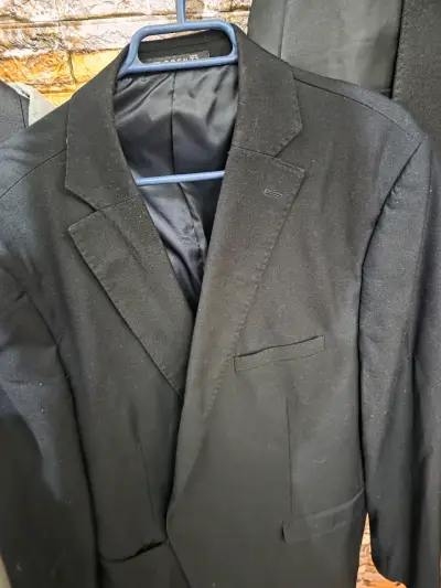 Blazer elegante azul y negro talla grande - miniatura 1