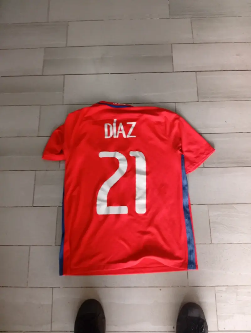 Camiseta Roja Selección Chile Nike Número 21 - 2