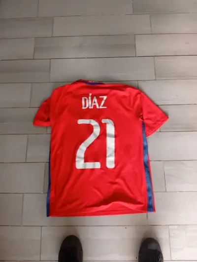 Camiseta Roja Selección Chile Nike Número 21 - miniatura 2