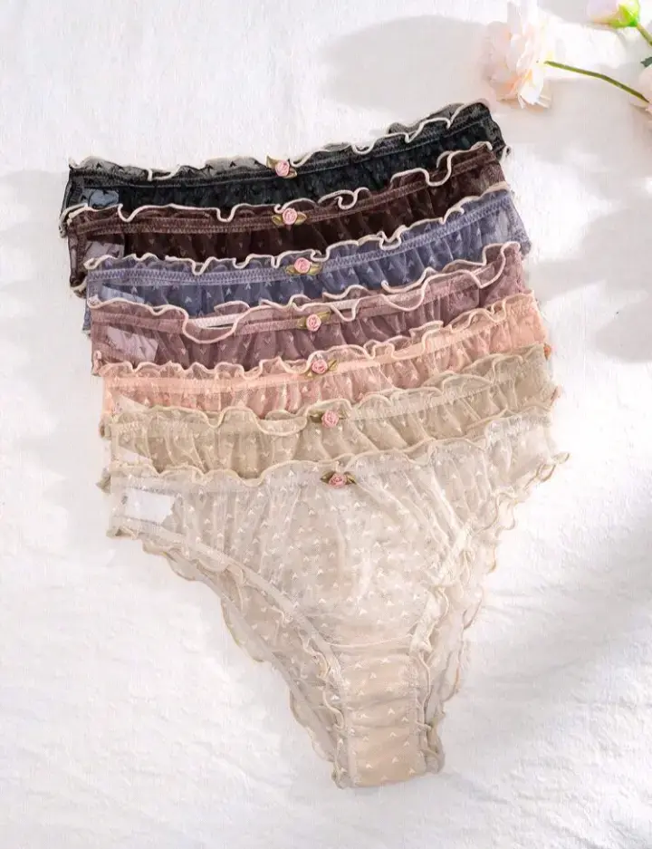 PetitDoll 7 piezas Bragas de malla con ribete - 2