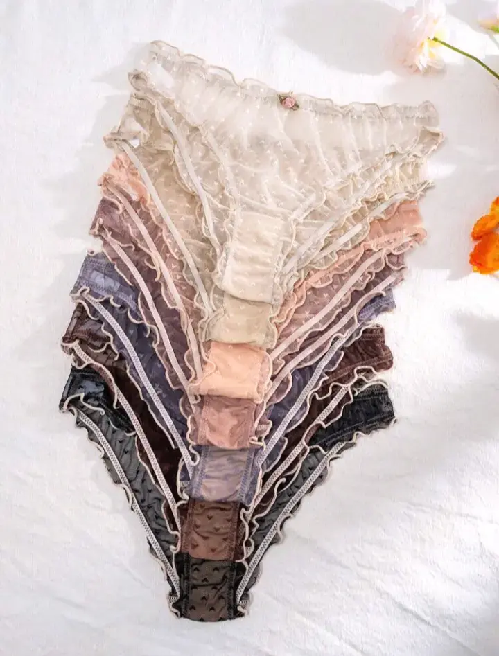 PetitDoll 7 piezas Bragas de malla con ribete - 5