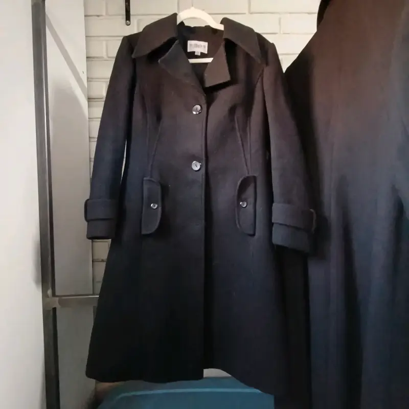 Abrigo negro elegante talla 40 - 2