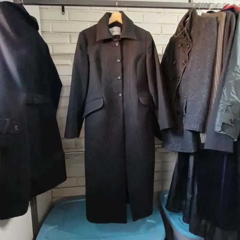 Abrigo negro Scappini talla 42 elegante - 2