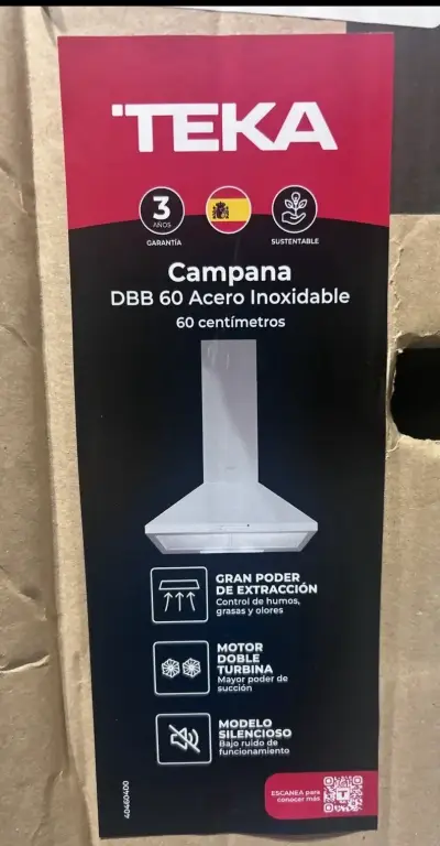 Campana extractora Teka DBB 60 acero inoxidable - miniatura 5