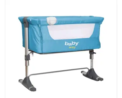 Cuna colecho ajustable azul para bebé - miniatura 2