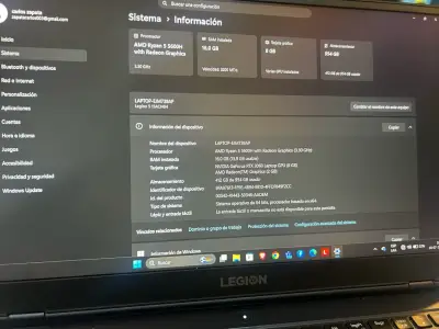 Notebook Lenovo legion 5 rtx 3060 - miniatura 2