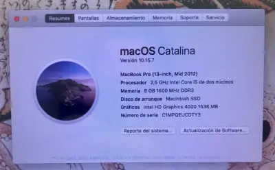 MacBook Pro 2012 SSD 500GB 8GB RAM - miniatura 4