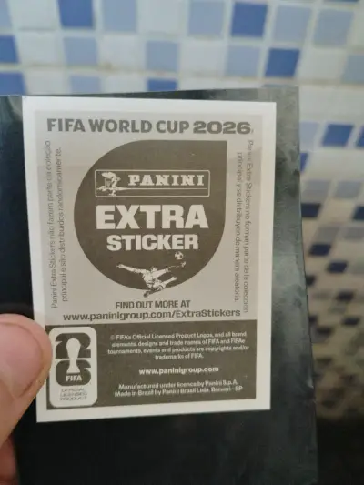Pegatina Panini Mundial Cr7 Extra Stiker oro - miniatura 3