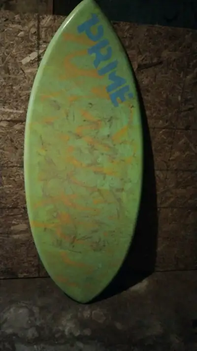 Tabla de skimboard Prime verde y naranja - miniatura 1