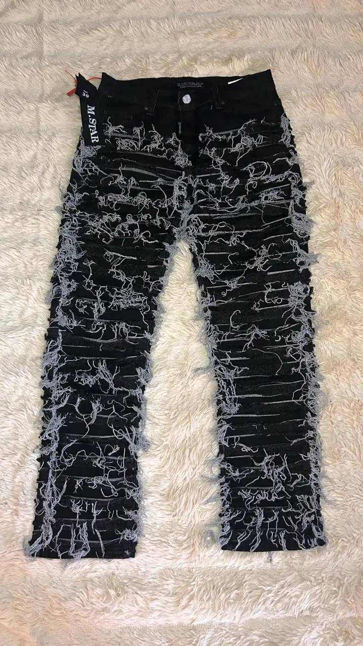 🔥Jeans negros con diseño🔥